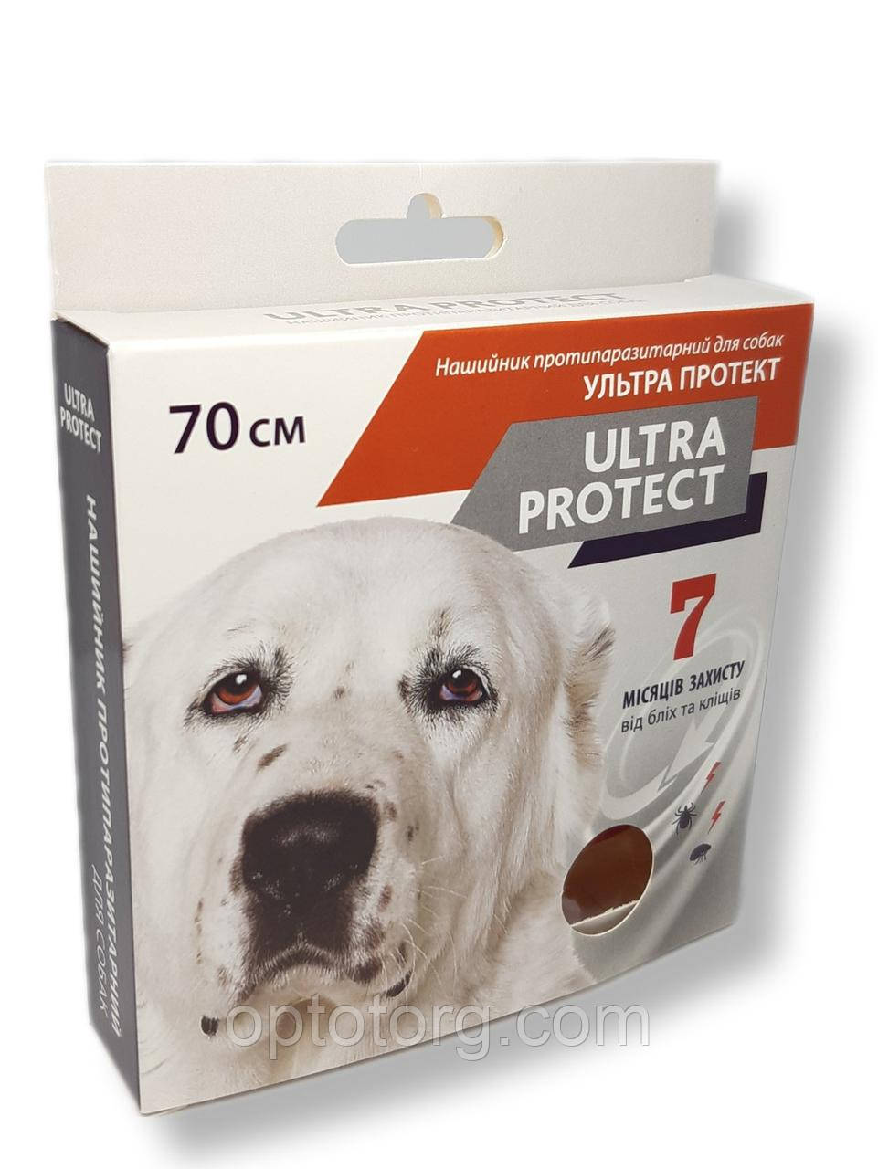 Нашийник протипаразитарний Ultra Protect  для великих собак 70 см