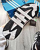 Чоловічі кросівки Adidas Niteball  Black White (Чорні з білим) Адідас Найтбол осінь шкіра замш сітка, фото 6