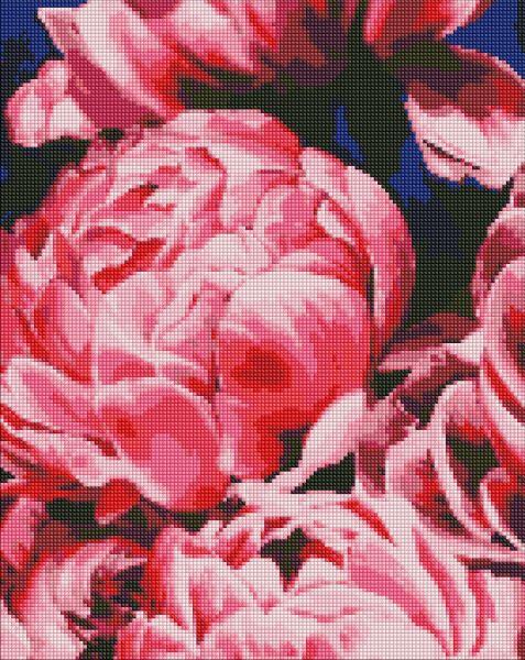 Алмазна мозаїка Оксамитові півонії 40х50 Ідейка (AMO7085), фото 1