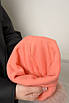 Шапка жіноча весна - осінь персикового кольору з бубоном 150976T Безкоштовна доставка, фото 4