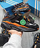 Чоловічі кросівки Adidas Niteball Black Orange (Чорно-помаранчеві) Взуття Адідас Найтбол Оригінал осінь шкіра замш сітка, фото 2