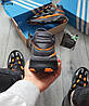 Чоловічі кросівки Adidas Niteball Black Orange (Чорно-помаранчеві) Взуття Адідас Найтбол Оригінал осінь шкіра замш сітка, фото 4