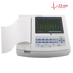 Електрокардіограф ECG1201, 12-канальний кардіограф, портативний медичний апарат ЕКГ