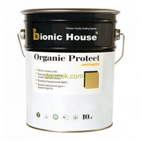 Безбарвне просочення антисептик з лляною олією Organic protect Bionic-House для обробки зовні