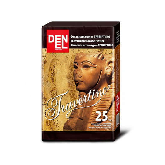 Декоративна штукатурка Denel Travertino суха 25кг