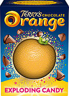 Шоколадный апельсин со взрывающимся эффектом Тerrys Chocolate Orange Exploding Candy 147г Англия