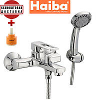 Смеситель для ванны короткий нос HAIBA ENIO EURO (Chr-009)