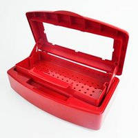 Контейнер для стерилізації інструментів, червоний, 0.5 л