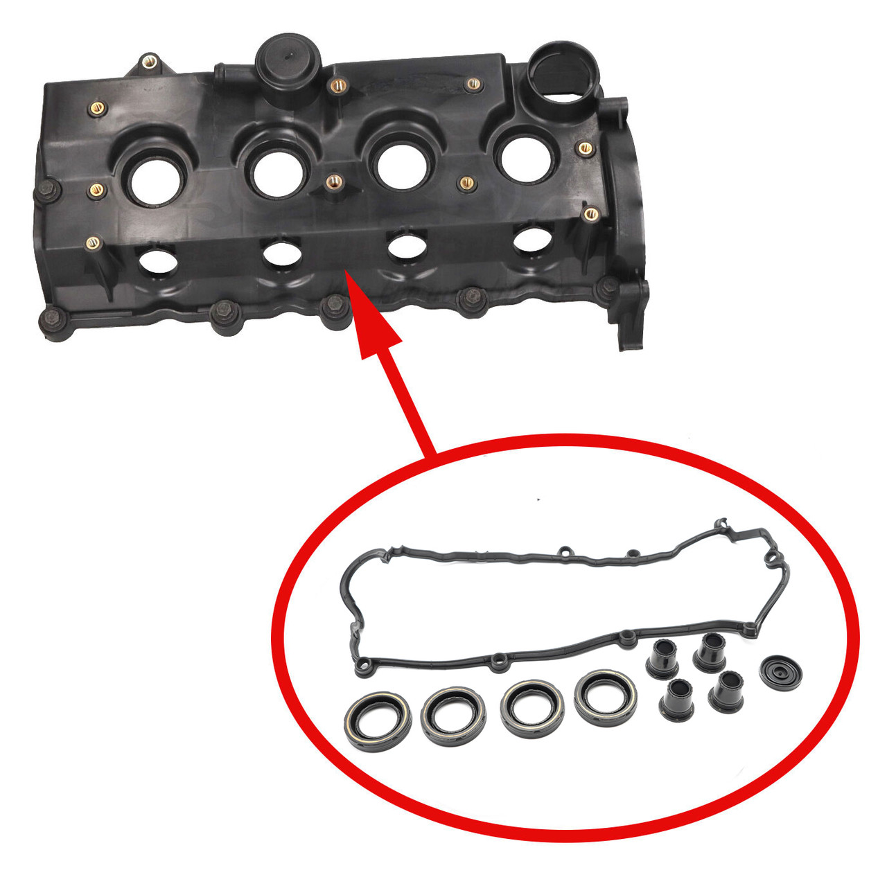 Повний ремкомплект клапанної кришки Opel 1.7D 5607251, 98001142, 55573764, 98014752