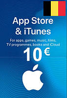 ITunes Gift Card 10 EUR BE для App Store код сертификат карта пополнения счета iTunes Store и AppStore
