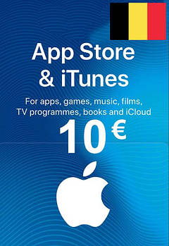 ITunes Gift Card 10 EUR BE для App Store код сертифікат картки поповнення рахунку iTunes Store та AppStore