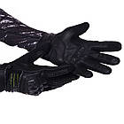 Мотоперчатки шкіряні з закритими пальцями чоловічі NERVE KQ1037 розмір XL Чорні, фото 3