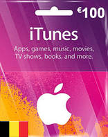 ITunes Gift Card 100 EUR BE для App Store код сертификат карта пополнения счета iTunes Store и AppStore