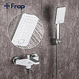 Змішувач для ванни Frap F3258, білий/хром, фото 2