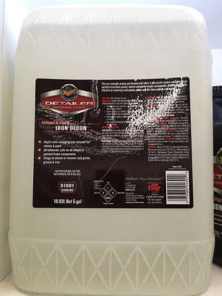Чистка кузова і дисків від часток металу - Meguiar's Detailer Wheel & Paint Iron Decon 18,93 л. (D180105), фото 3