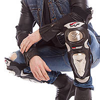 Комплект мотозахисту (коліно, гомілка + передплічче, лікоть) 4 шт PRO BIRER MS-1234 (PVC, метал, чорний) (PT1614)