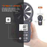 Анемометр BTMETER BT-100, 8-пелюстковий на підшипниках, діапазон 0.3~30m/s; -10~+45℃, фото 3
