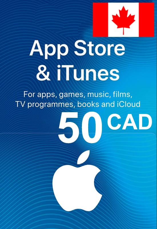 ITunes Gift Card 50 CAD для App Store код сертификат карта пополнения ...