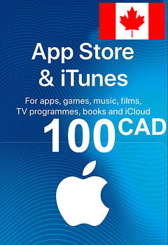 ITunes Gift Card 100 CAD для App Store код сертифікат картки поповнення рахунку iTunes Store та AppStore