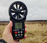 Анемометр BTMETER BT-100, 8-пелюстковий на підшипниках, діапазон 0.3~30m/s; -10~+45℃, фото 7