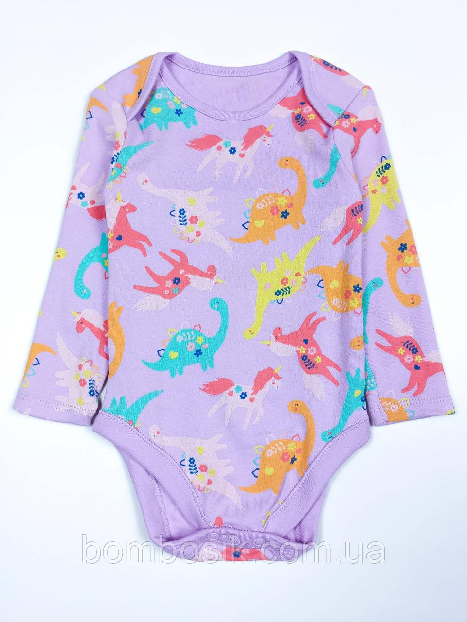 Бодік з довгим рукавом для дівчинки George, 0-3м (56-62см), фото 1