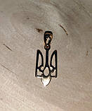 Золотистий кулончик — герб України "Тризуб" від студії LadyStyle.Biz, фото 2