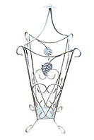 Кована підставка для парасольок №4 білий/бронза