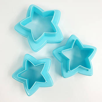 Набір двосторонніх вирубок Зірочки — 3 шт.