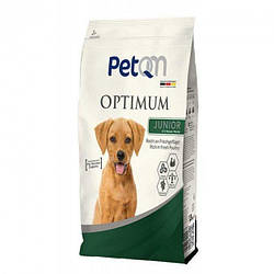 Корм для цуценят ПетКьюЕм PetQM Dogs Optimum Junior з птахом 15 кг