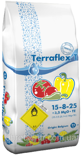 Добриво Терафлекс Пасльоновий Terraflex Т (15-8-25 + 3.5 MgO + TЕ) 25 кг SmartGrow Бельгія