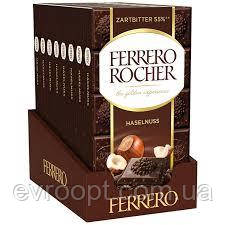 Шоколад чорний Ferrero Rocher 55% із кремом із лісових горіхів 90 г