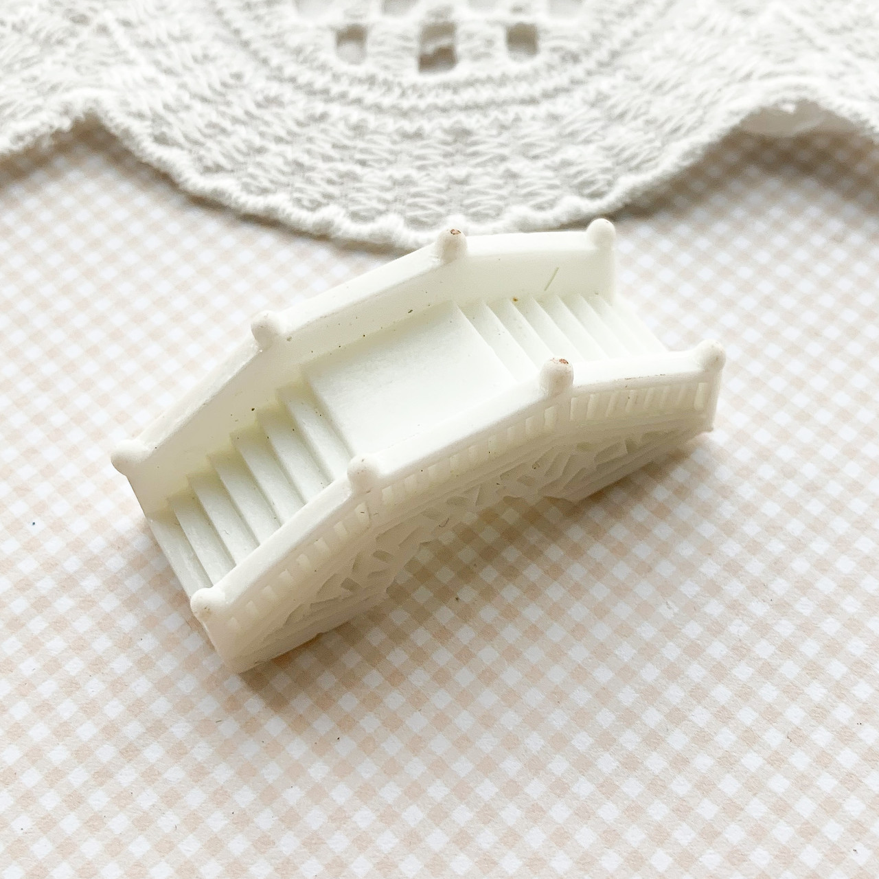 Місток через Річку Мініатюра для Діорами 5*2 см БІЛИЙ, фото 1