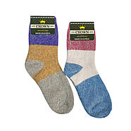 Жіночі шкарпетки з ангори теплі Crown (різнокольорові), фото 2