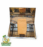 Велика коптильня "Будиночок" 30 літрів виготовлена з нержавіючої сталі 1.5мм з гідрозатвором та термометром, фото 3