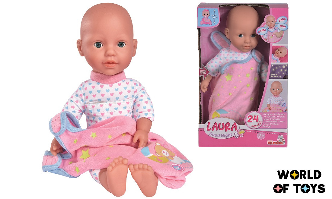 Інтерактивний пупс Simba Toys Лаура На добраніч 30 см (5140199)