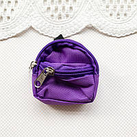 Рюкзак для куклы из ткани 8*7.5 см Фиолетовый
