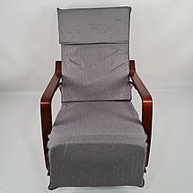 Крісло гойдалка Avko ARC001 Walnut Gray, фото 4