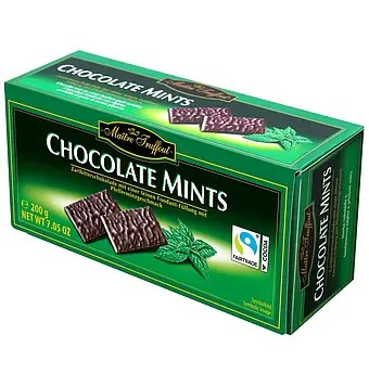 Шоколадні цукерки з мятою Maitre Truffout Mint Chocolate, 200 г, 16 шт/ящ