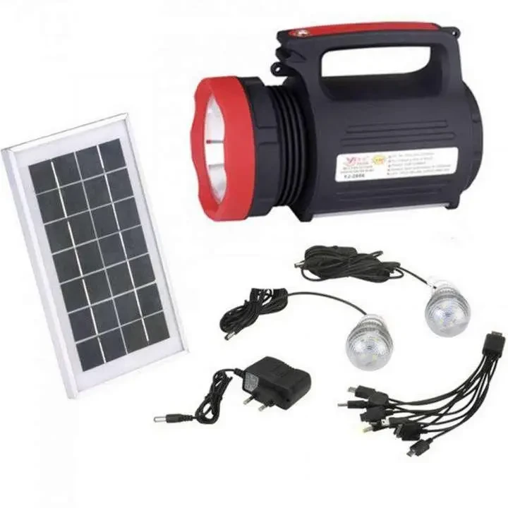 Ліхтар акумуляторний YJ-1902T, з Power Bank, Solar panel