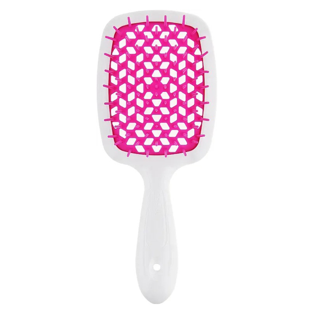 Щітка біла (фуксія серединка) Janeke Superbrush Small White/Fuchsia