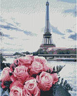 Алмазная мозаика Розы в Париже, 30х40 Strateg (HX424)