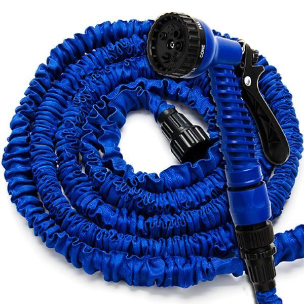 Шланг поливочный растягивающийся X HOSE 15m 50FT Steel - фото 1 - id-p1666054163