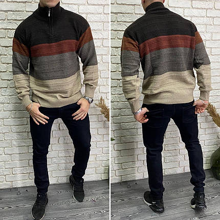 Стильний чоловічий светр, тканина "В'язка" 52, 54, 56 розмір 52, фото 1