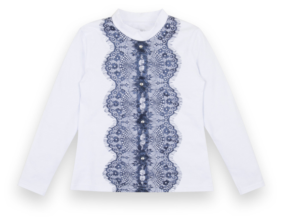 Блуза дитяча для дівчинки GABBI BLZ-21-5 Джоллі Білий на зріст 122 (12881)