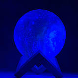 Настільна лампа світильник 3D Космос із пультом, фото 2