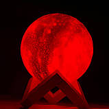 Настільна лампа світильник 3D Космос із пультом, фото 4