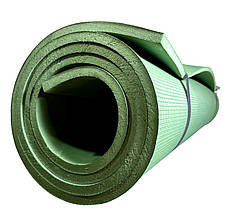 Каремат надміцний для військових, темно-зелений, EVA, 2000х750х10мм, армійський довгий широкий килимок, фото 4