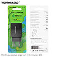 Блочок для швидкої зарядки TORNADO TD-15 QC3.0 BLACK, фото 3
