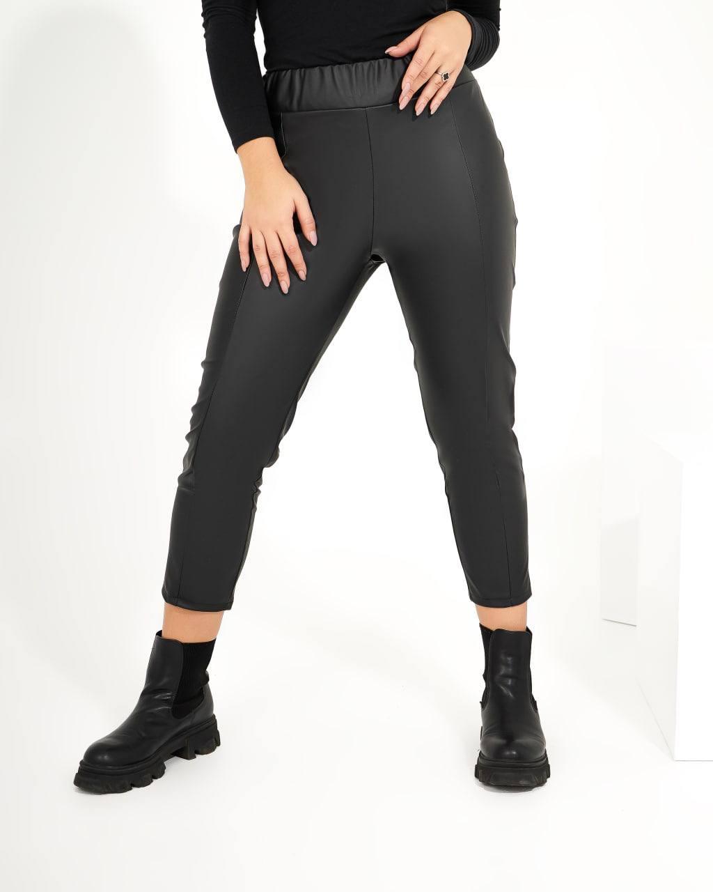 Жіночі лосини з еко-шкіри великі розміри