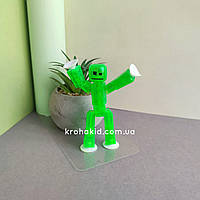 Фигурка человечка Стикбот StikBot для анимационного творчества Зеленый